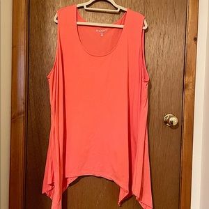 Woman’s Plus Size Handkerchief-Hem Tunic Tank